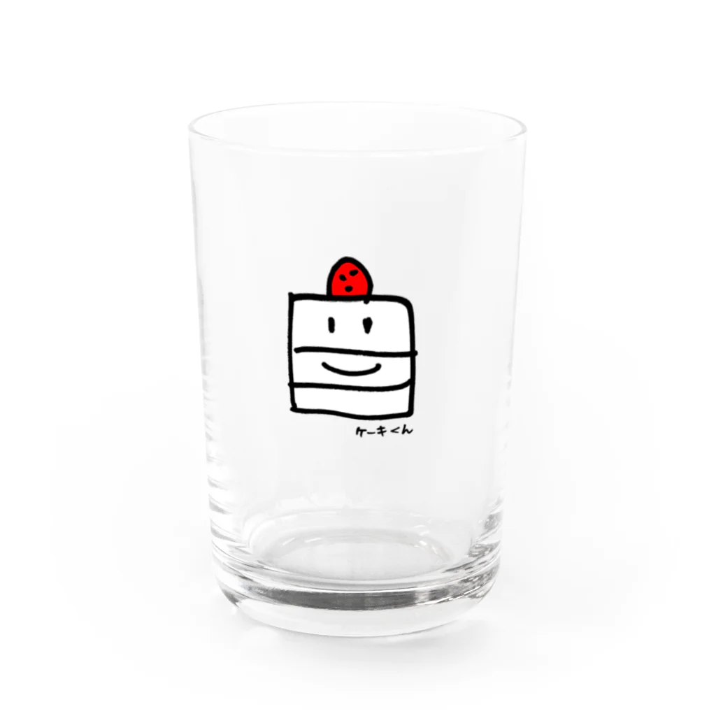 hozdesignのケーキくん Water Glass :front