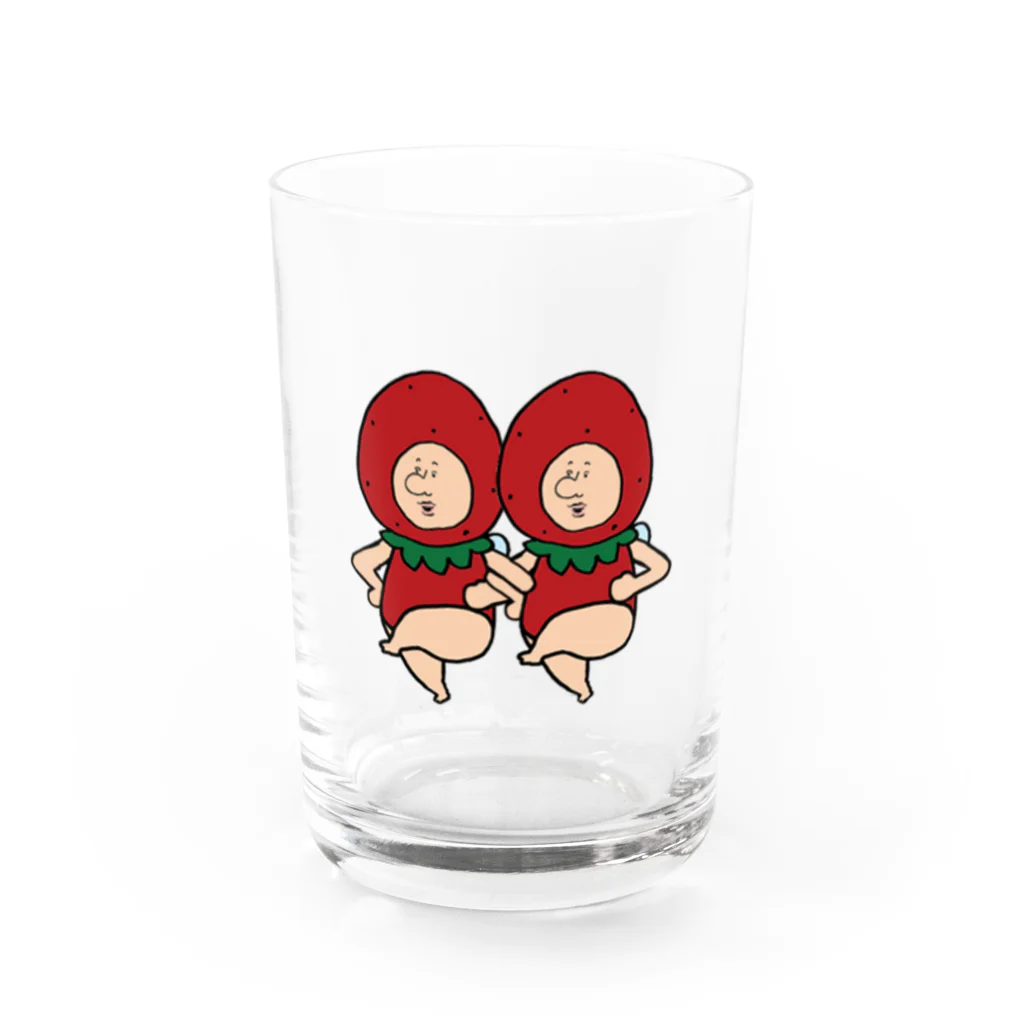 【Yuwiiの店】ゆぅぅぃーのいちごの妖精さん Water Glass :front