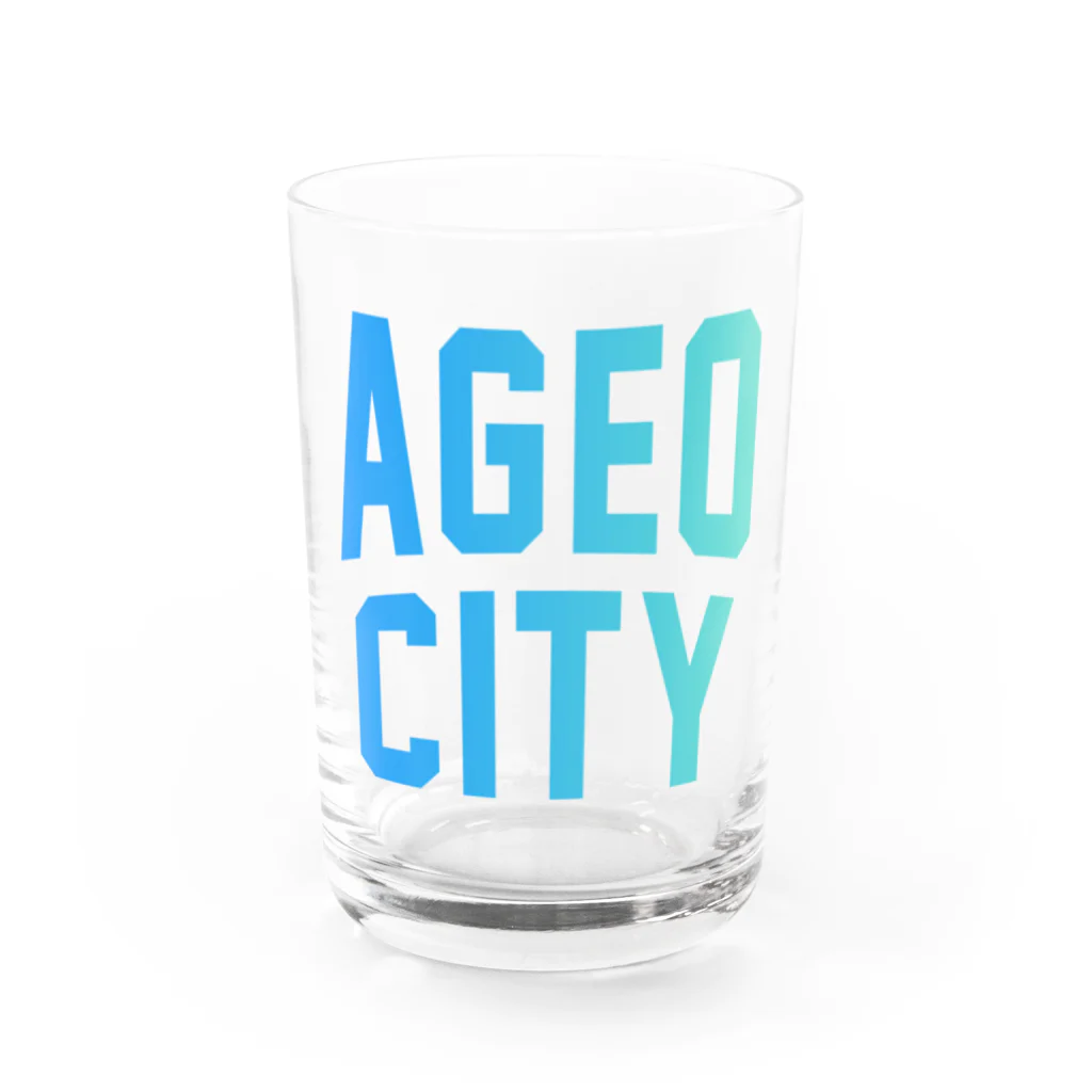 JIMOTOE Wear Local Japanの上尾市 AGEO CITY Water Glass :front