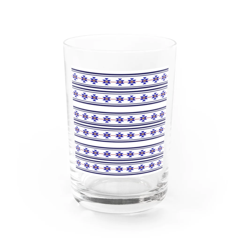 Okiwaiiのネイティブ柄 Water Glass :front