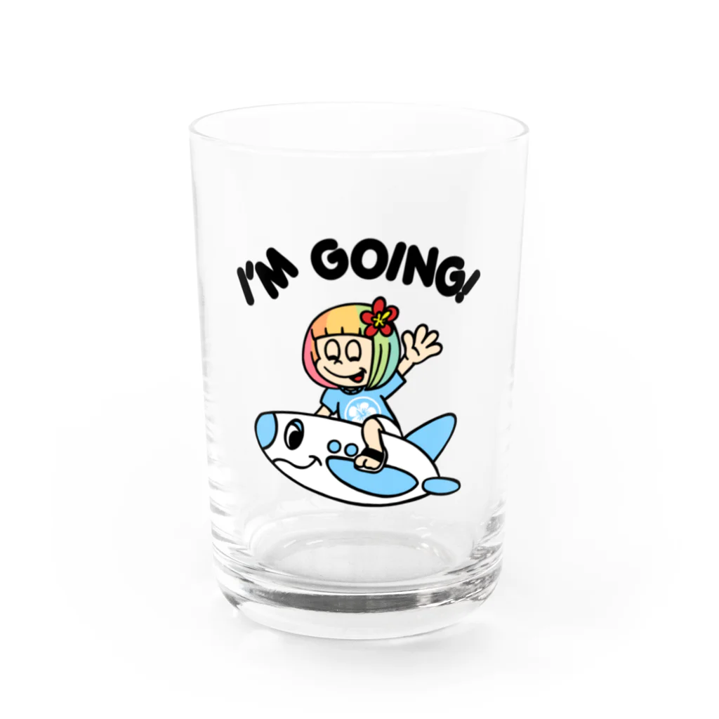 ハワイが大好きな女の子『HENOHENO MAPPY』の行ってきまーす(ハワイを愛するあなたへ) Water Glass :front