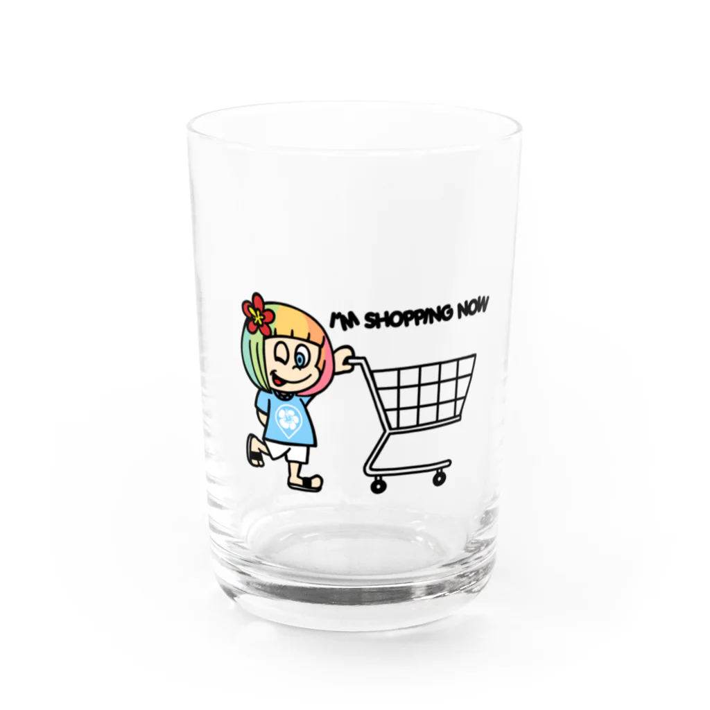 ハワイが大好きな女の子『HENOHENO MAPPY』の買い物中(ハワイを愛するあなたへ) Water Glass :front