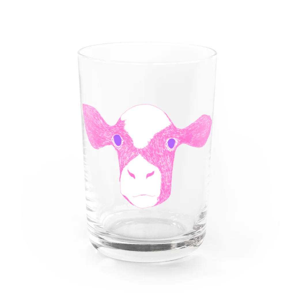 NIKORASU GOの「ユメカワなウシ」（Tシャツ・パーカー・グッズ・ETC） Water Glass :front