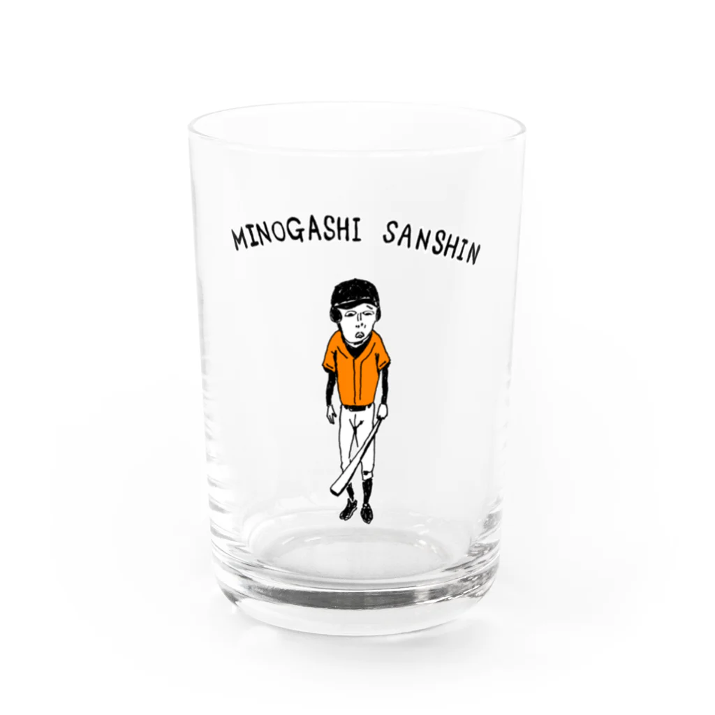 NIKORASU GOの球春到来！野球Tシャツ「見逃し三振」（Tシャツ・パーカー・グッズ・ETC） Water Glass :front