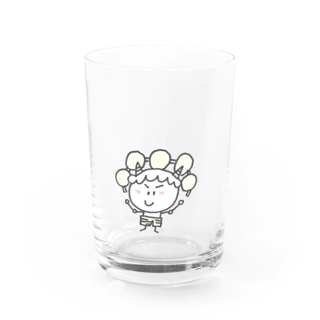 カキマクルのモッツアレラくん10月 Water Glass :front