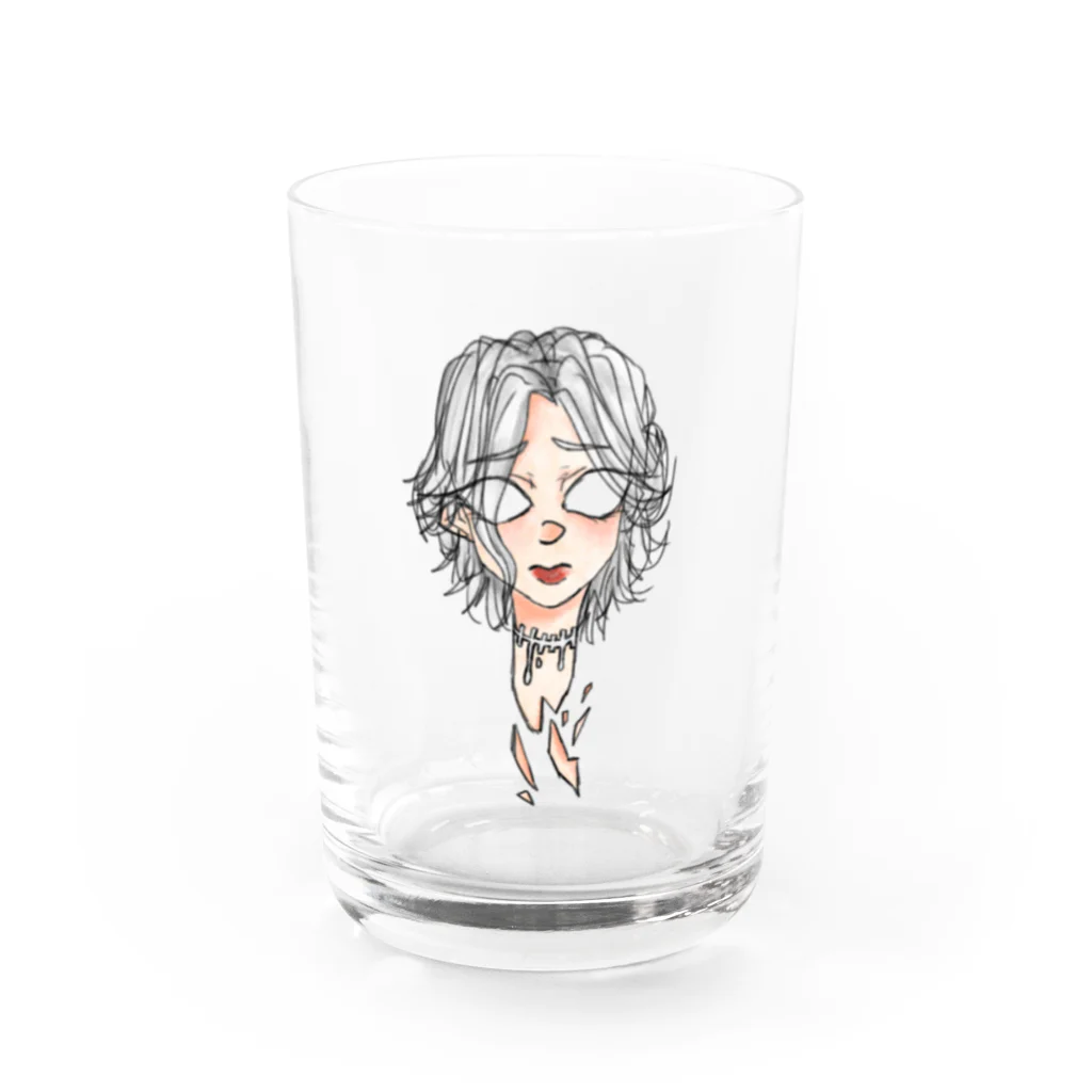 懔ネコにゃおんฅ•ω•ฅ本垢🧡のまりー Water Glass :front