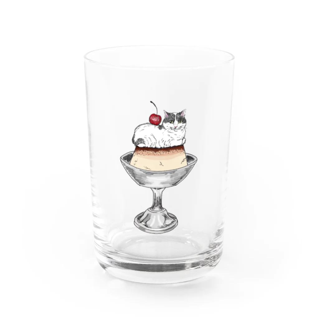 不純喫茶ニッキの自家製プリン Water Glass :front