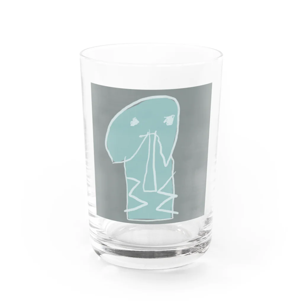 恐竜と宇宙大好き5才のショップのぞう Water Glass :front