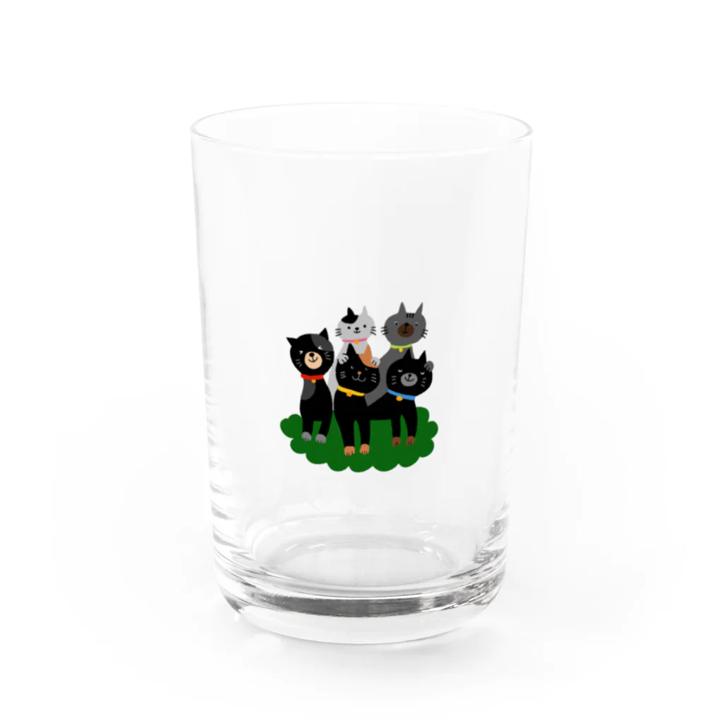 黒宮　望美のねこねこ集合！ Water Glass :front