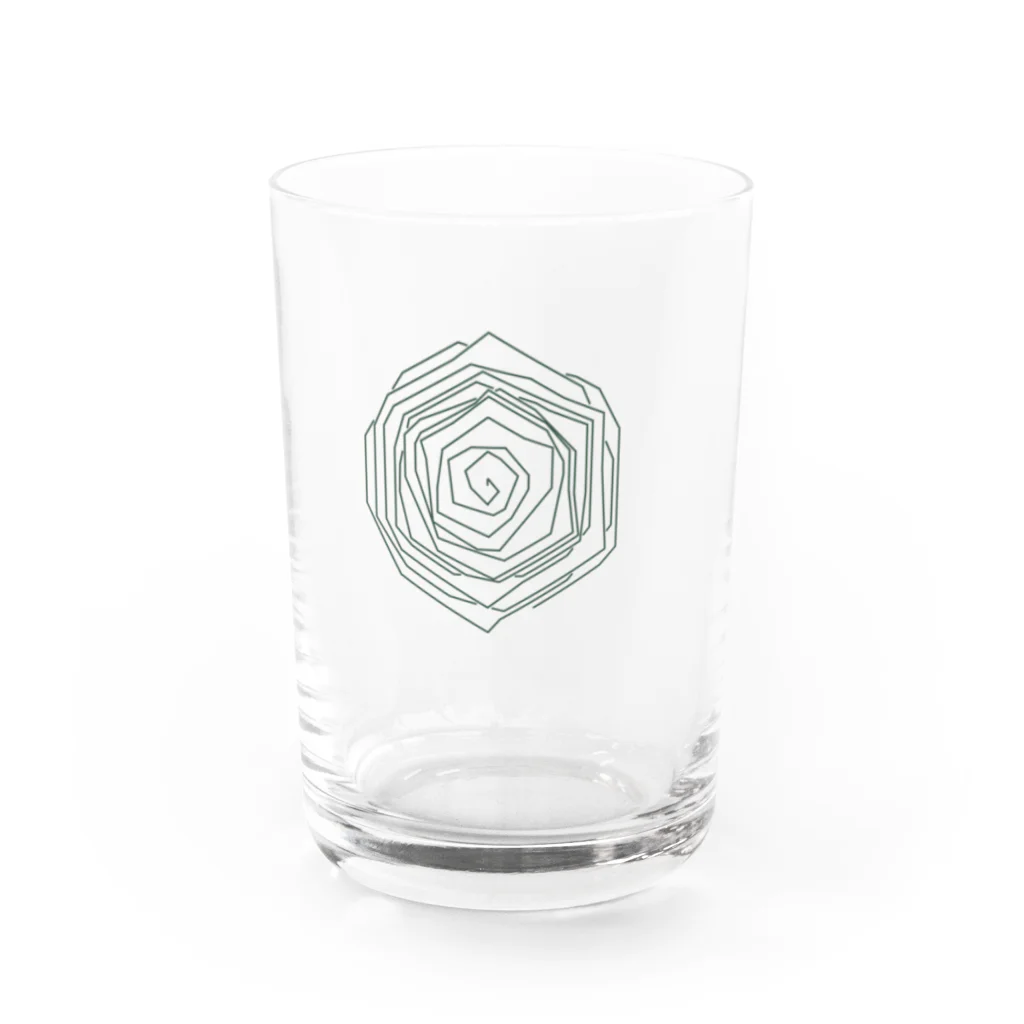 だいずショップの素数の薔薇 Water Glass :front