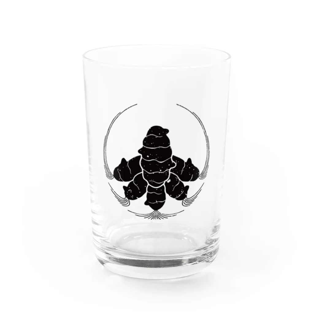 KAZUICHIのUCON LOGO BLACK Water Glass :front