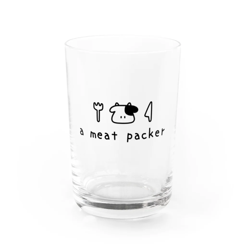 ゆるもたやのa meat packer！ Water Glass :front