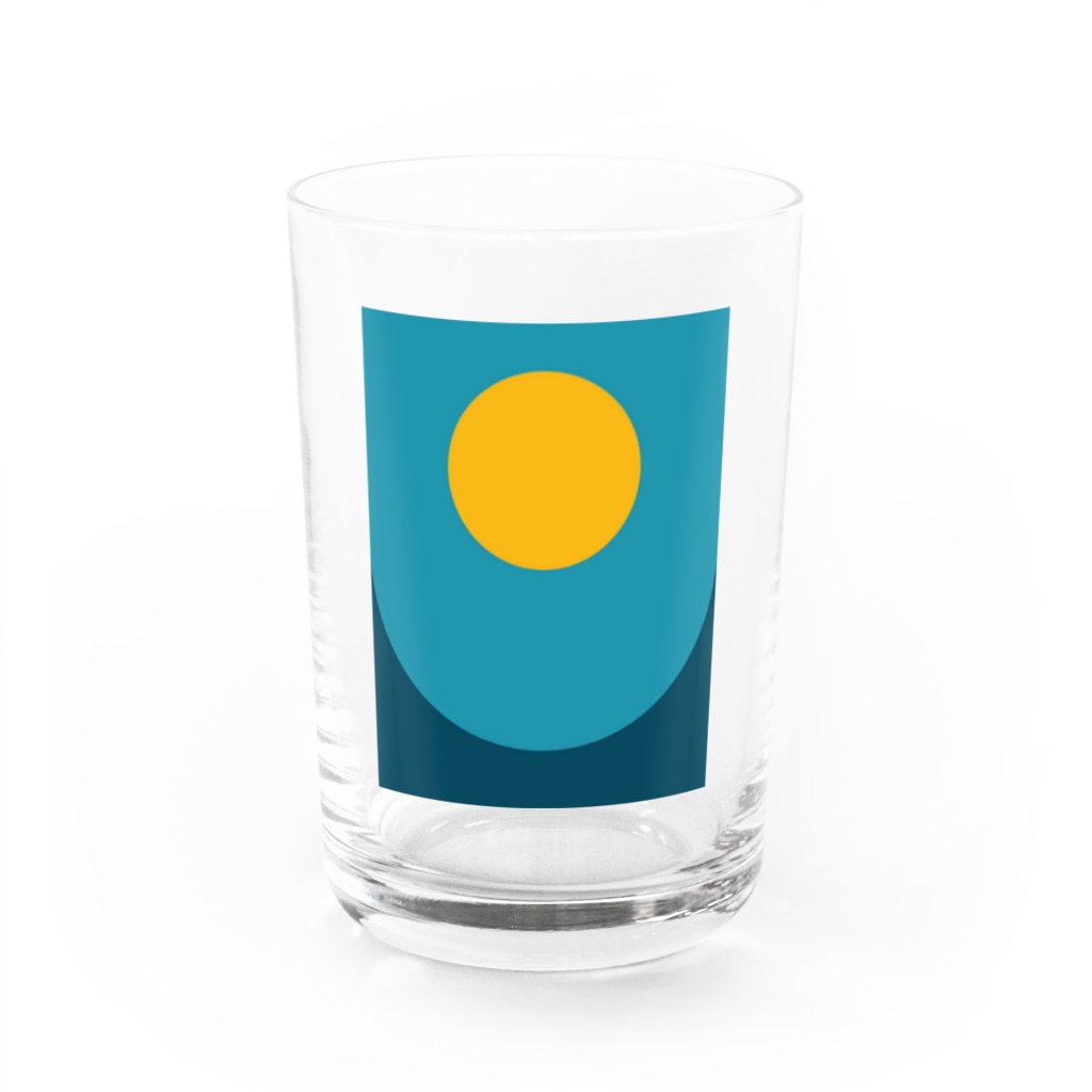 レトロ屋の月夜 Water Glass :front
