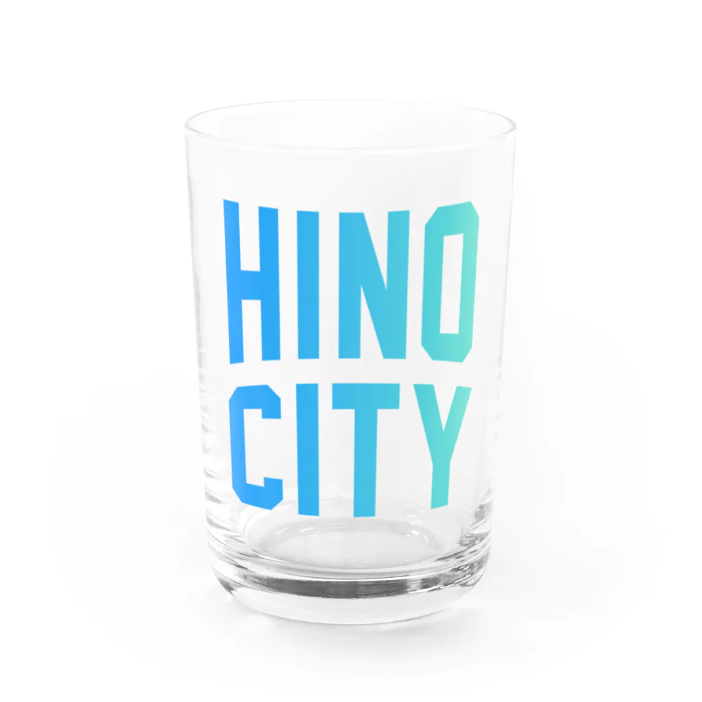 JIMOTOE Wear Local Japanの日野市 HINO CITY Water Glass :front