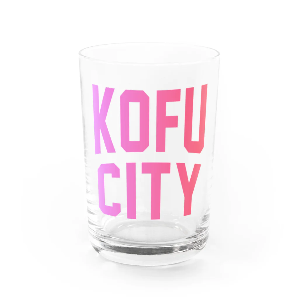 JIMOTOE Wear Local Japanの甲府市 KOFU CITY Water Glass :front