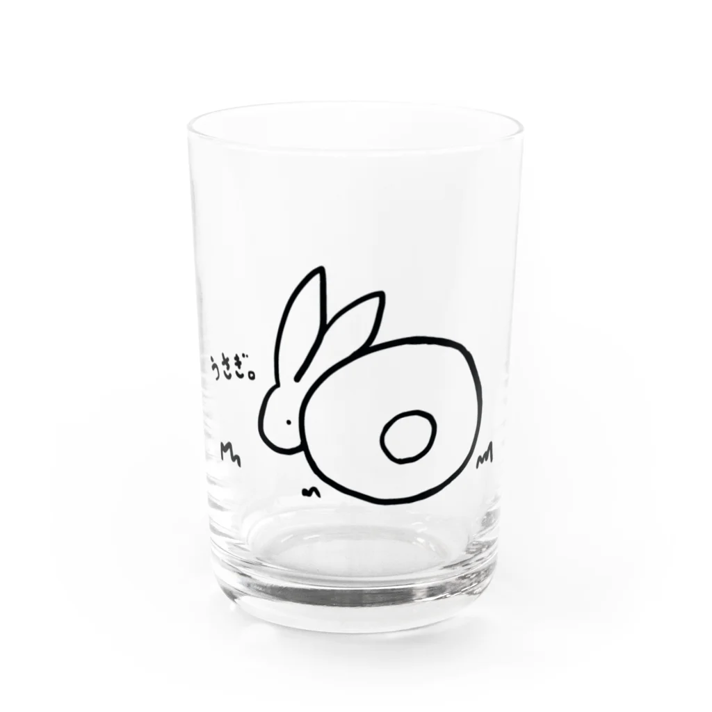 そらいろもようのうさぎ。 Water Glass :front