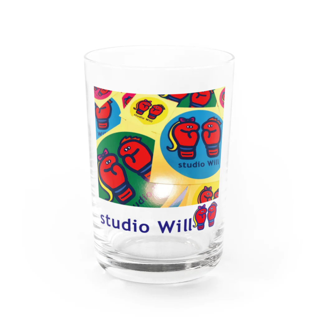 総合格闘技・フィットネス studio Willのstudio Will×INGRID オリジナルグラス_C Water Glass :front