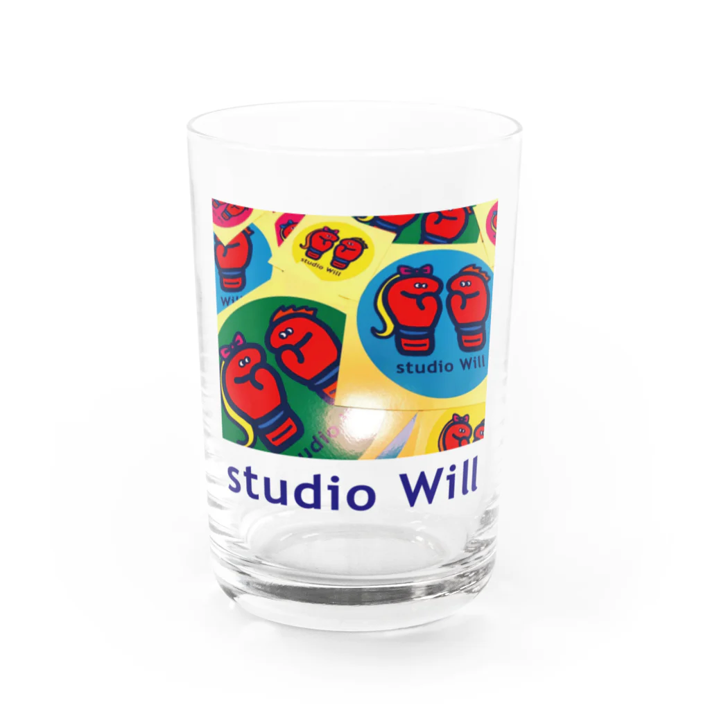 総合格闘技・フィットネス studio Willのstudio Will×INGRID オリジナルグラス_D グラス前面