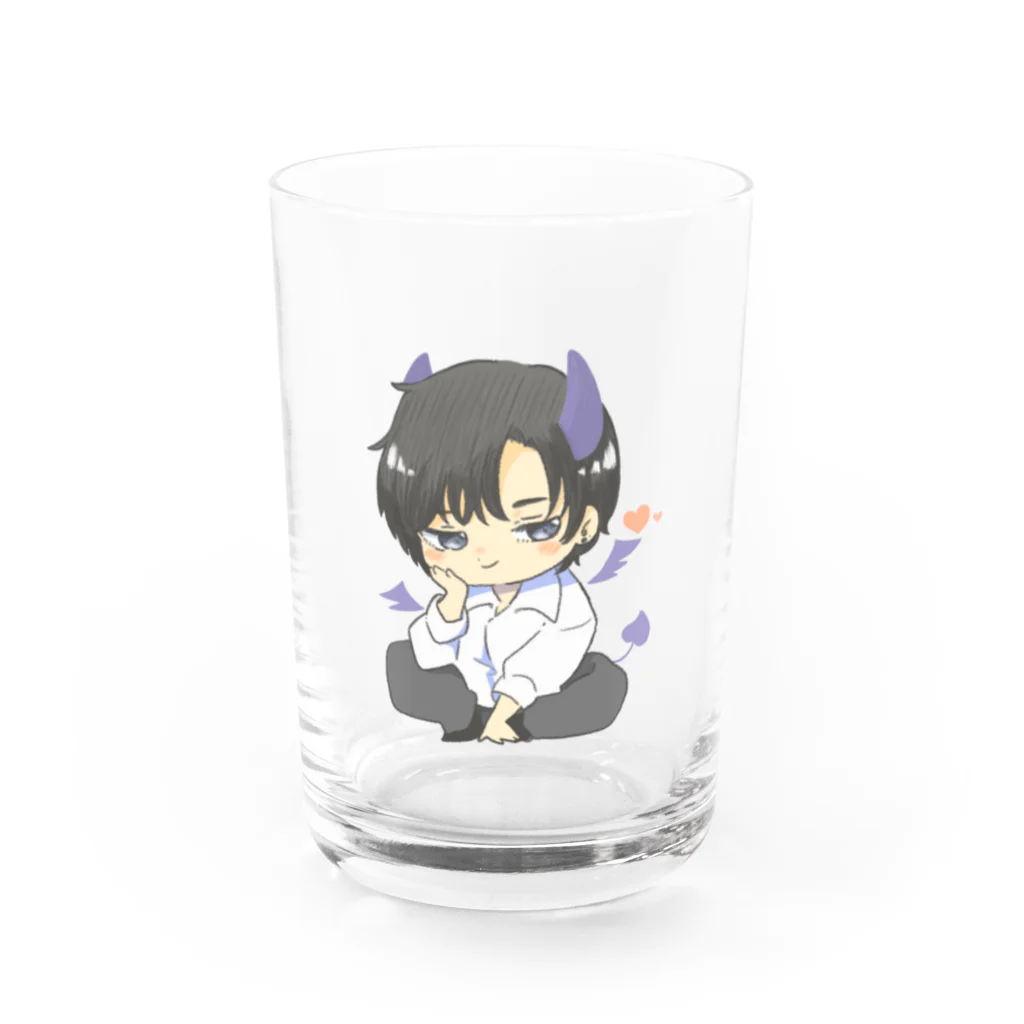 樹のちびあくまいつき1号 Water Glass :front