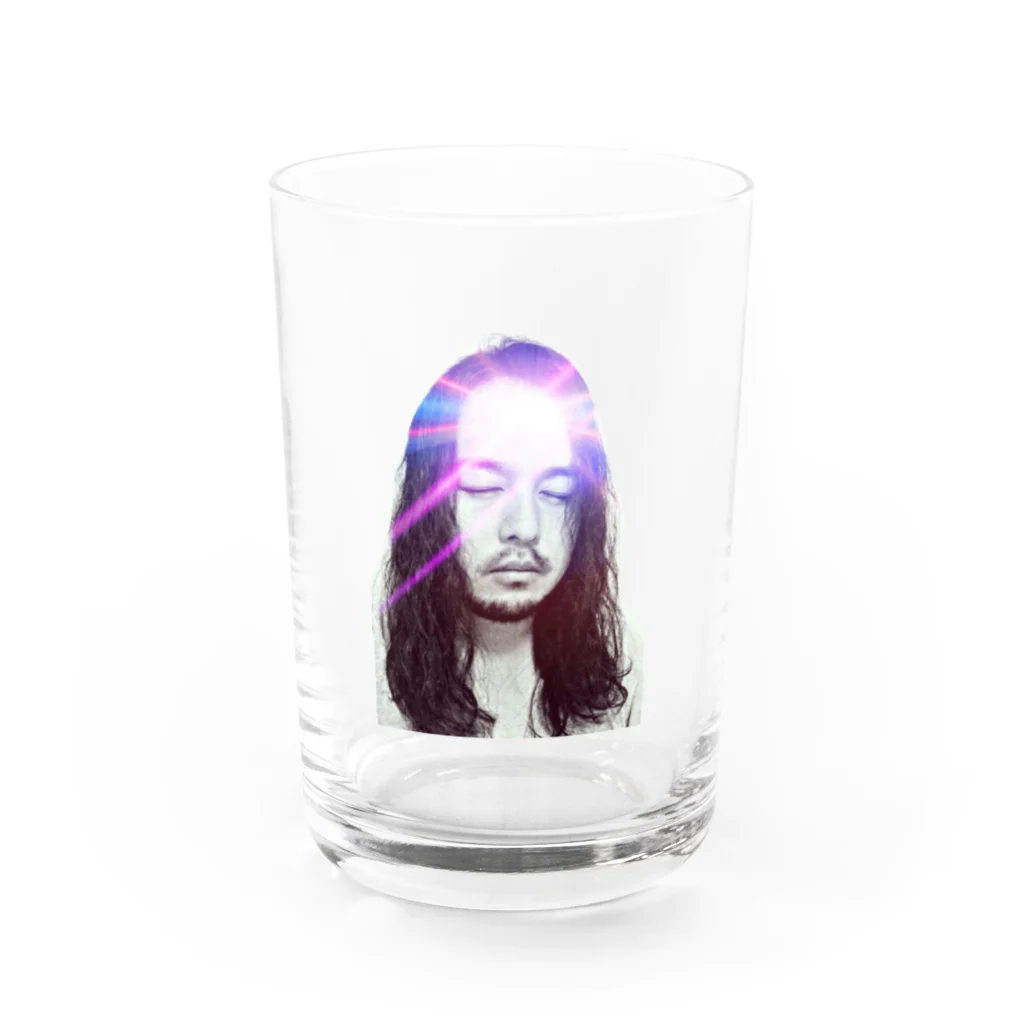 劇団歴史新大陸SHOPの【ゴッド・カツノリ】 Water Glass :front