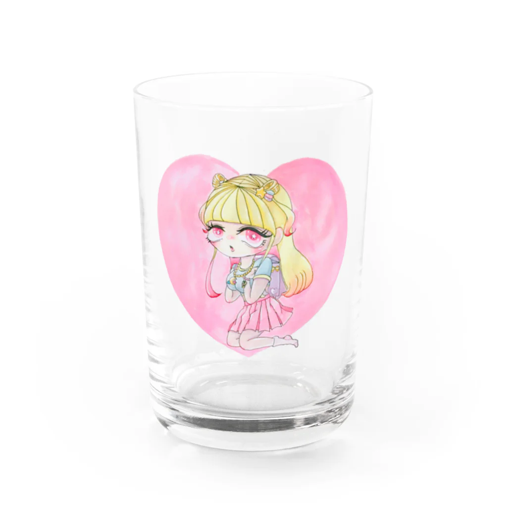 ゆうりんちゃんのＪＳちゃん Water Glass :front