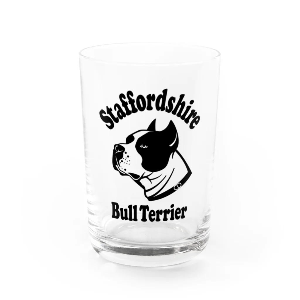 DRIPPEDのStaffordshire Bull Terrier / スタッフォードシャー・ブルテリア Water Glass :front