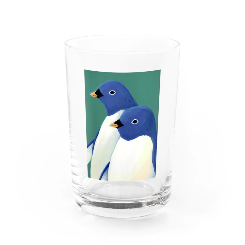 MashMashのペンギン肖像画 Water Glass :front