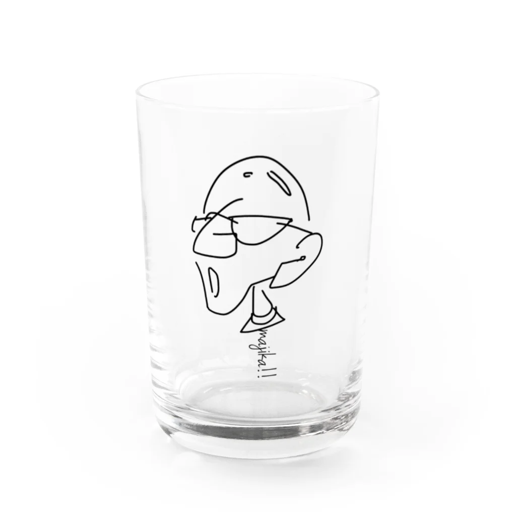 PaP➡︎Poco.a.Pocoのマジか！ Water Glass :front