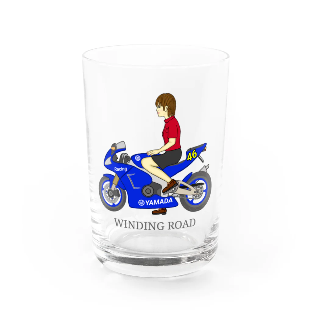 GREAT 7のバイク女子 Water Glass :front