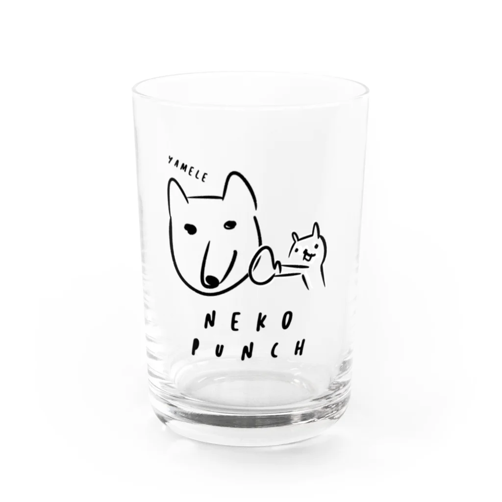 EASEのneko punch - yamele Water Glass :front