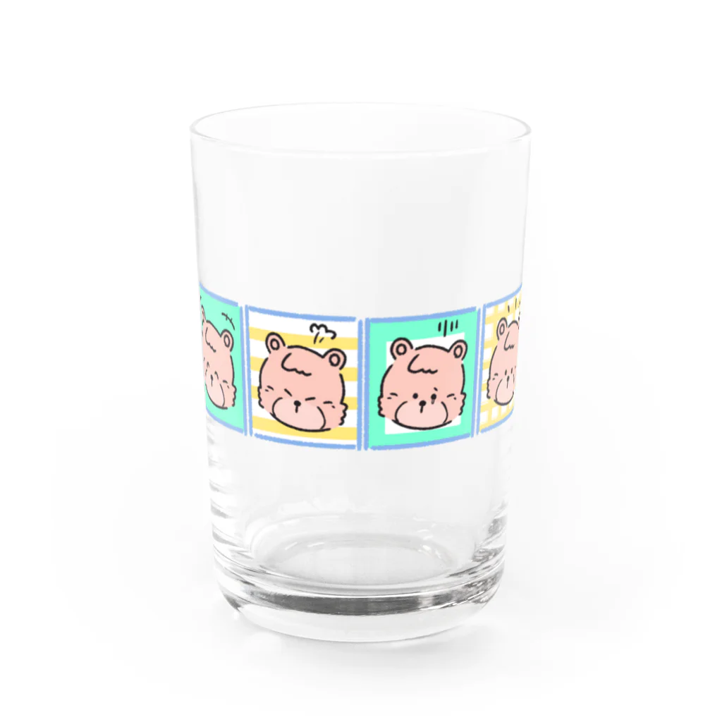 りんごまる SHOP＿🧸＿のファンシー・くま Water Glass :front