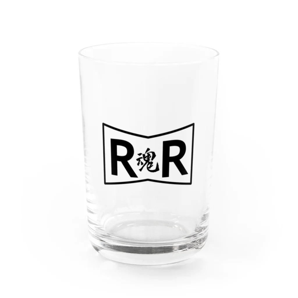 B-B-GOLDのレッド魂リボン Water Glass :front