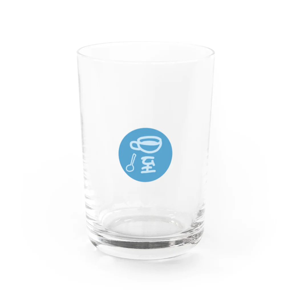 屋上コーヒーロースタリーの屋上コーヒーロースタリーロゴ Water Glass :front