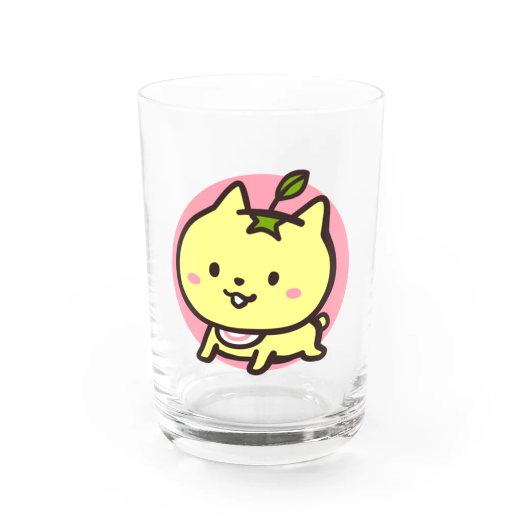 mozu-Illustrationのにゃんみかんベビー Water Glass :front