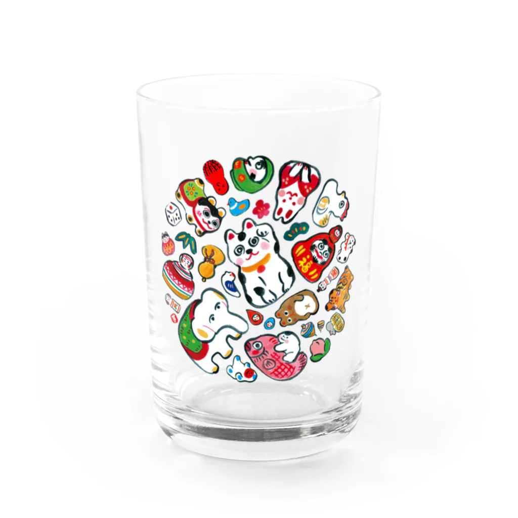 いも太郎のgangu（ちりばめ◎） Water Glass :front