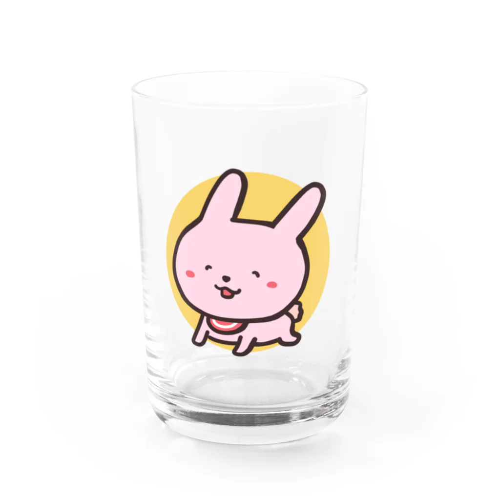 mozu-Illustrationのらピーちゃん Water Glass :front