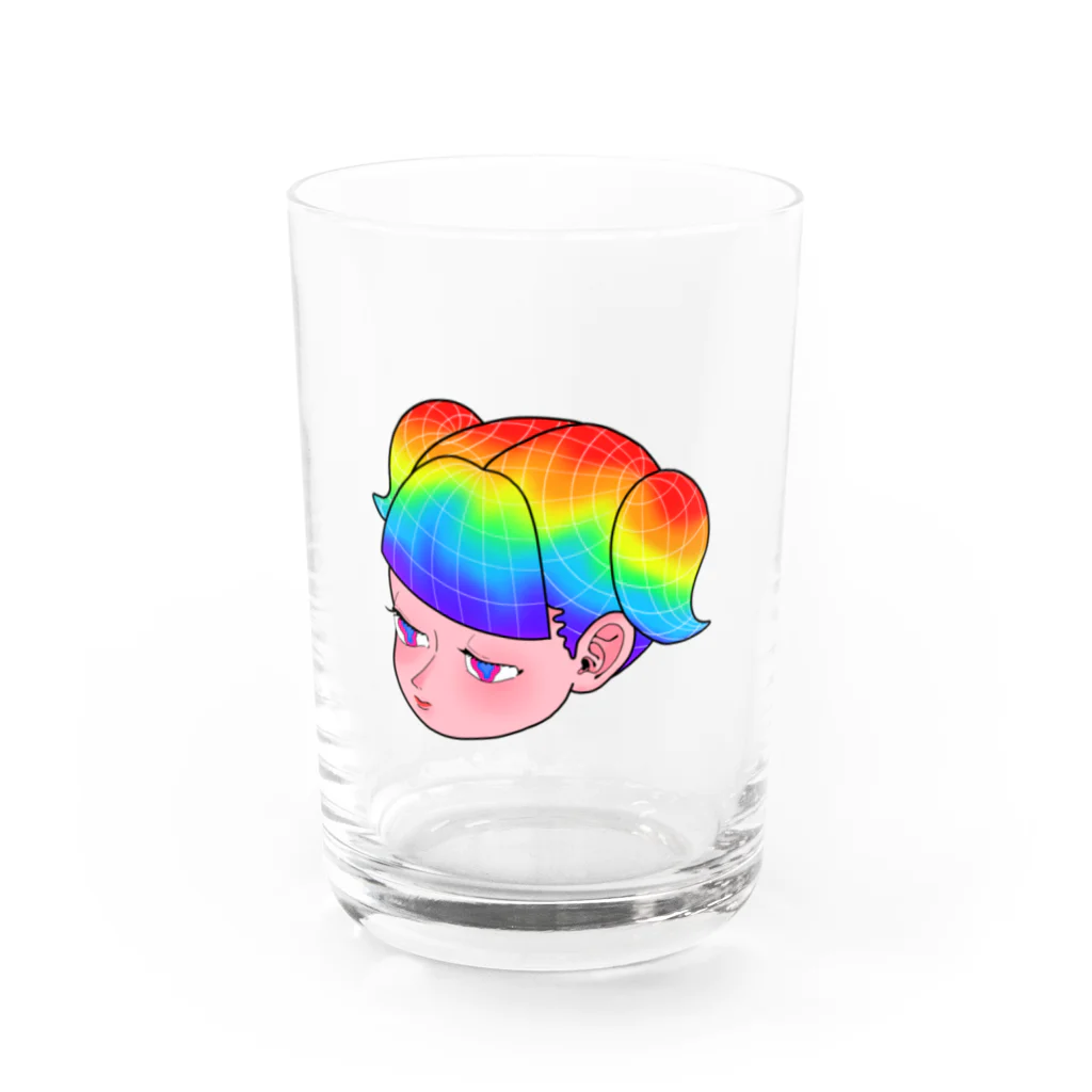 Dream_55_のサーモちゃん Water Glass :front