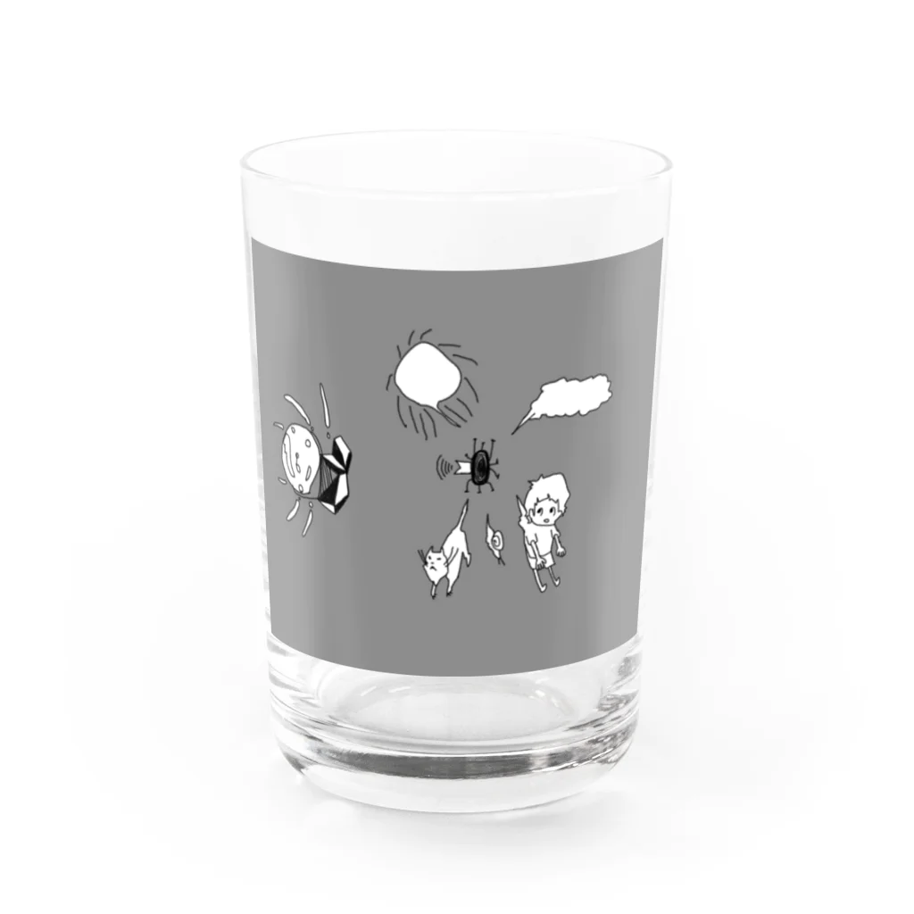 マ太郎の宇治抹茶 Water Glass :front