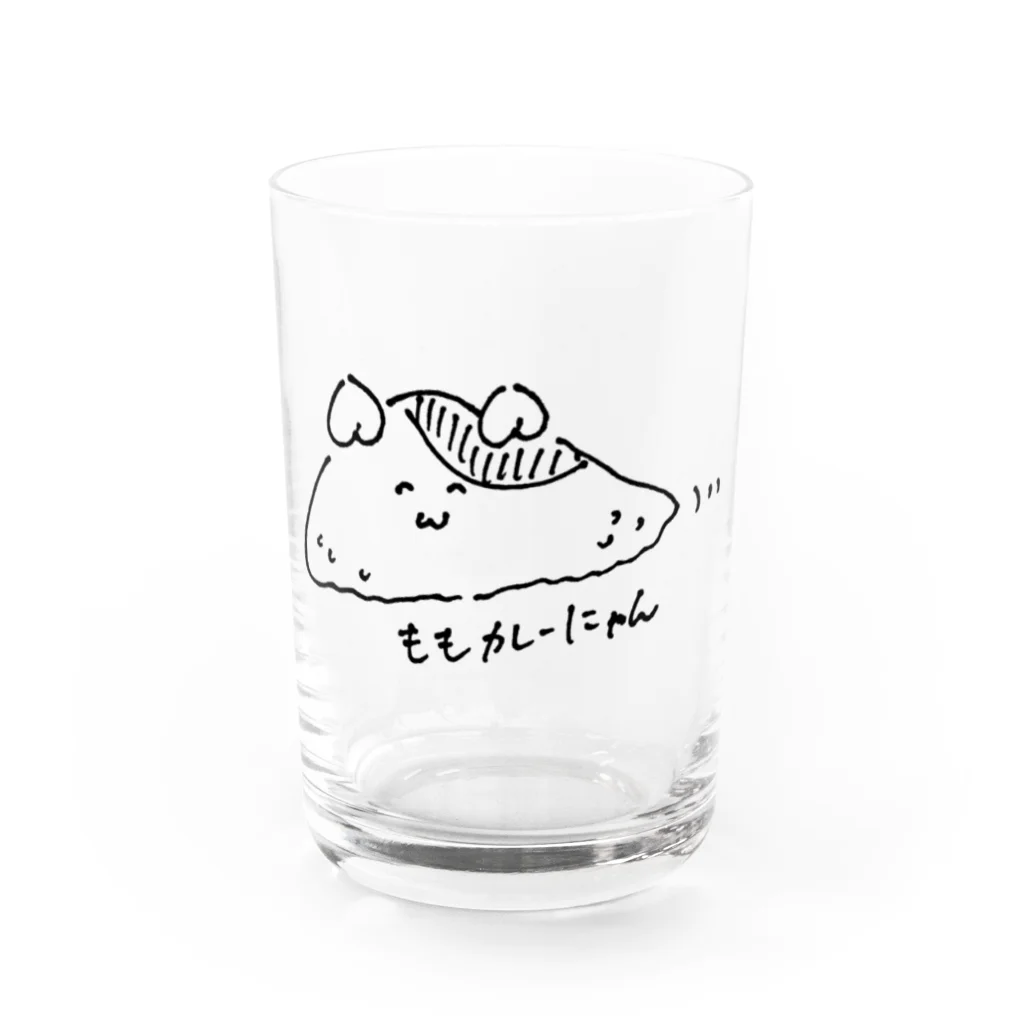 ももカレー🍑🍛@料理系YouTuberのももカレーにゃんコップ Water Glass :front