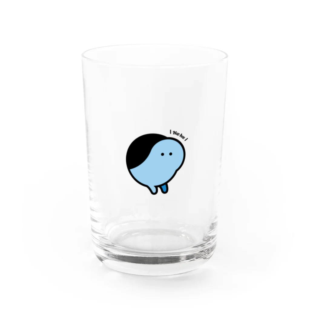 mirawoの青いなにか Water Glass :front