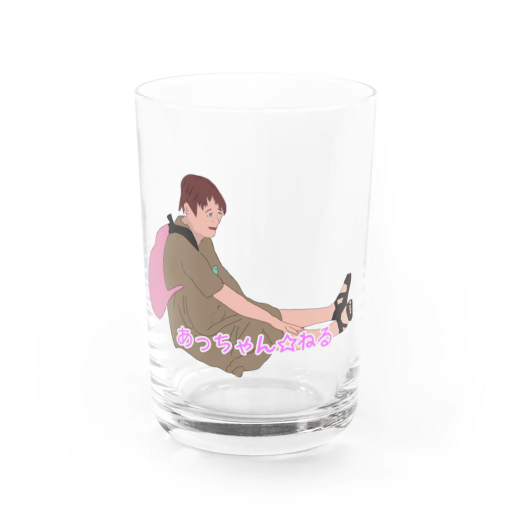 あっちゃん☆ストアの 転けたあっちゃん☆こっぷ Water Glass :front