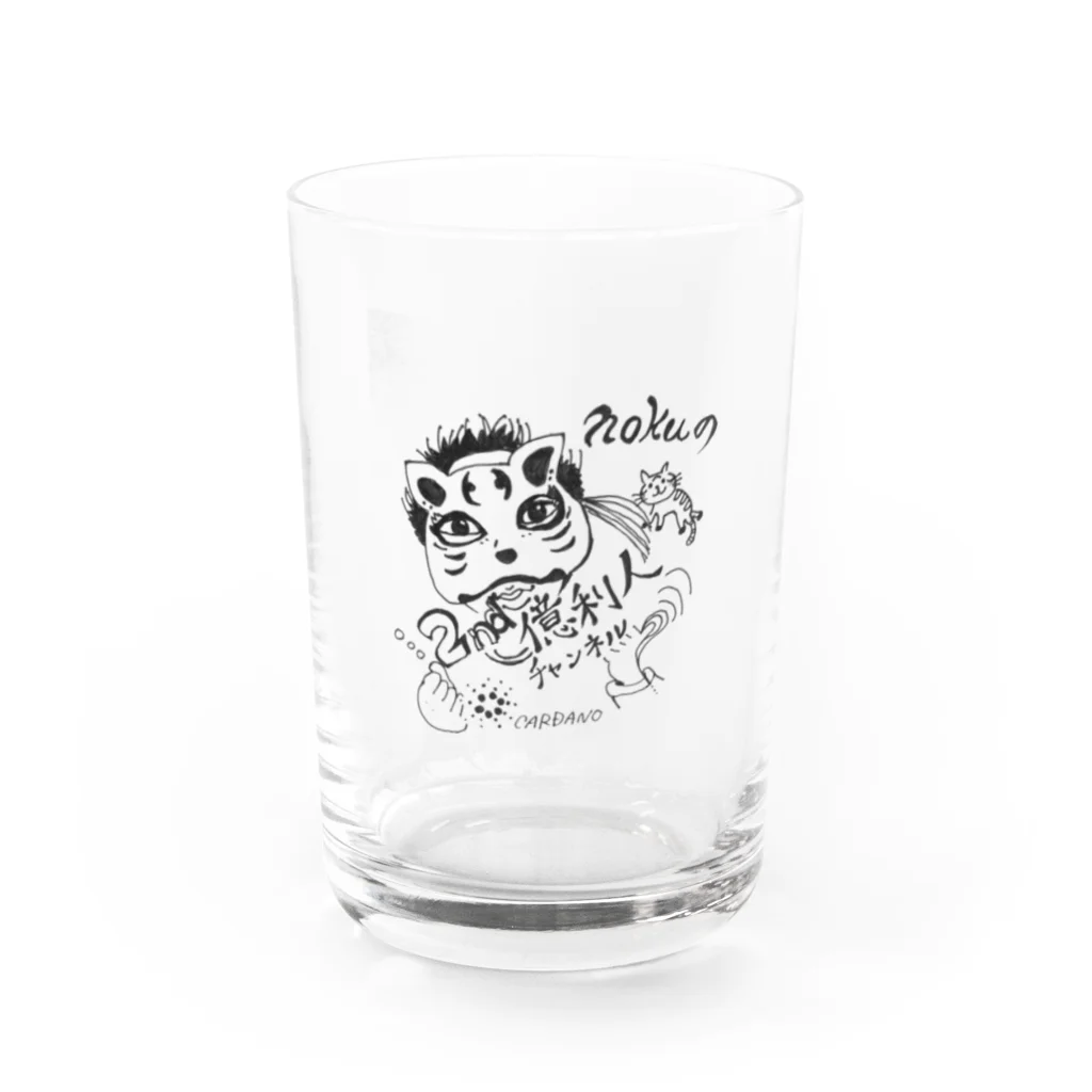 teihen-numaのnokuの2nd億利人チャンネルグッズ Water Glass :front