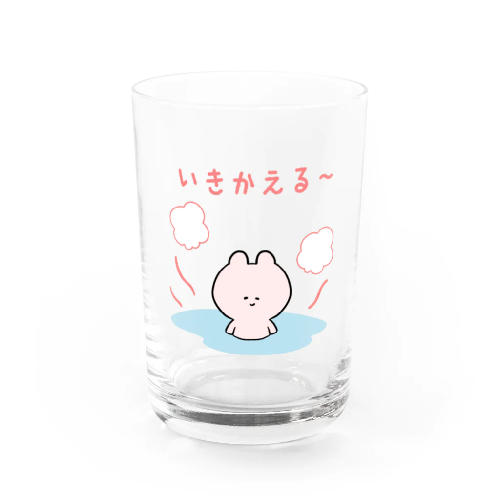 イラストクラウドのいきかえる低気圧めまいちゃん Water Glass :front