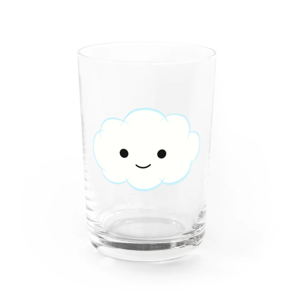 PuPiの店のしろくもくん Water Glass :front