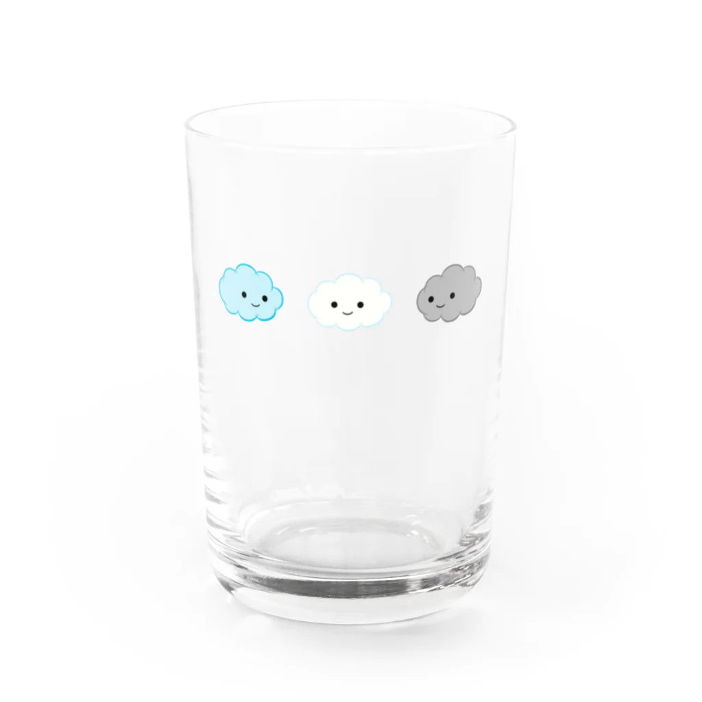 PuPiの店のくもくん集合 Water Glass :front