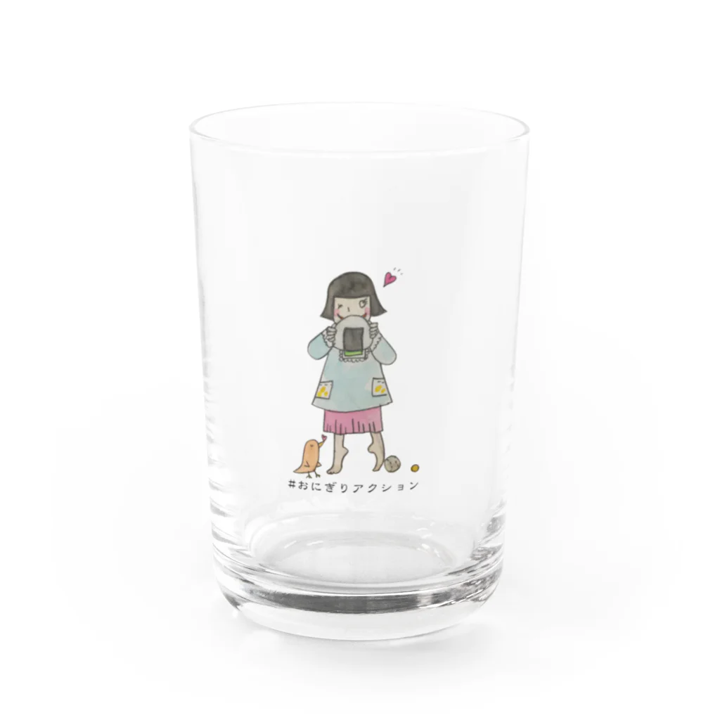 NoenoeMagicの#OnigiriAction Water Glass :front