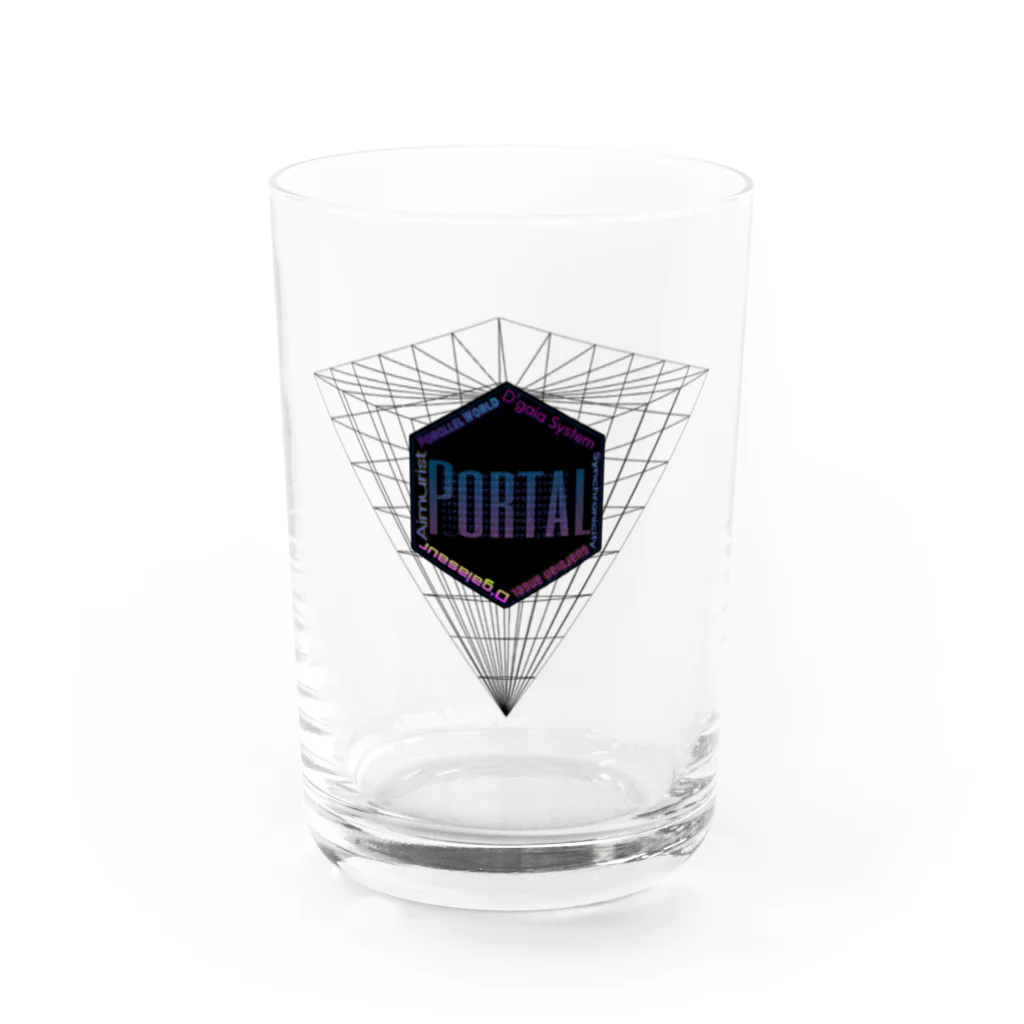 Aimurist の逆転ピラミッド　BC PORTAL Water Glass :front