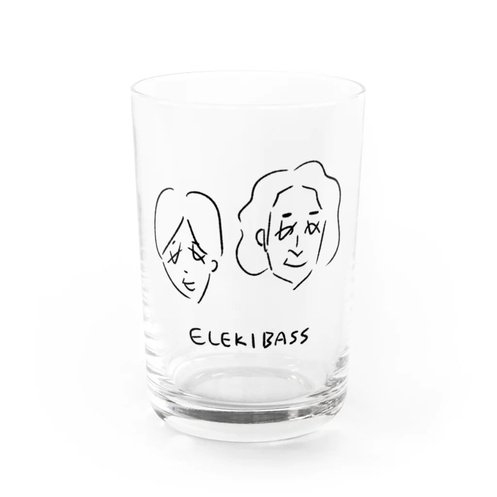 ELEKIBASS SHOPのエレキな2人 グラス前面