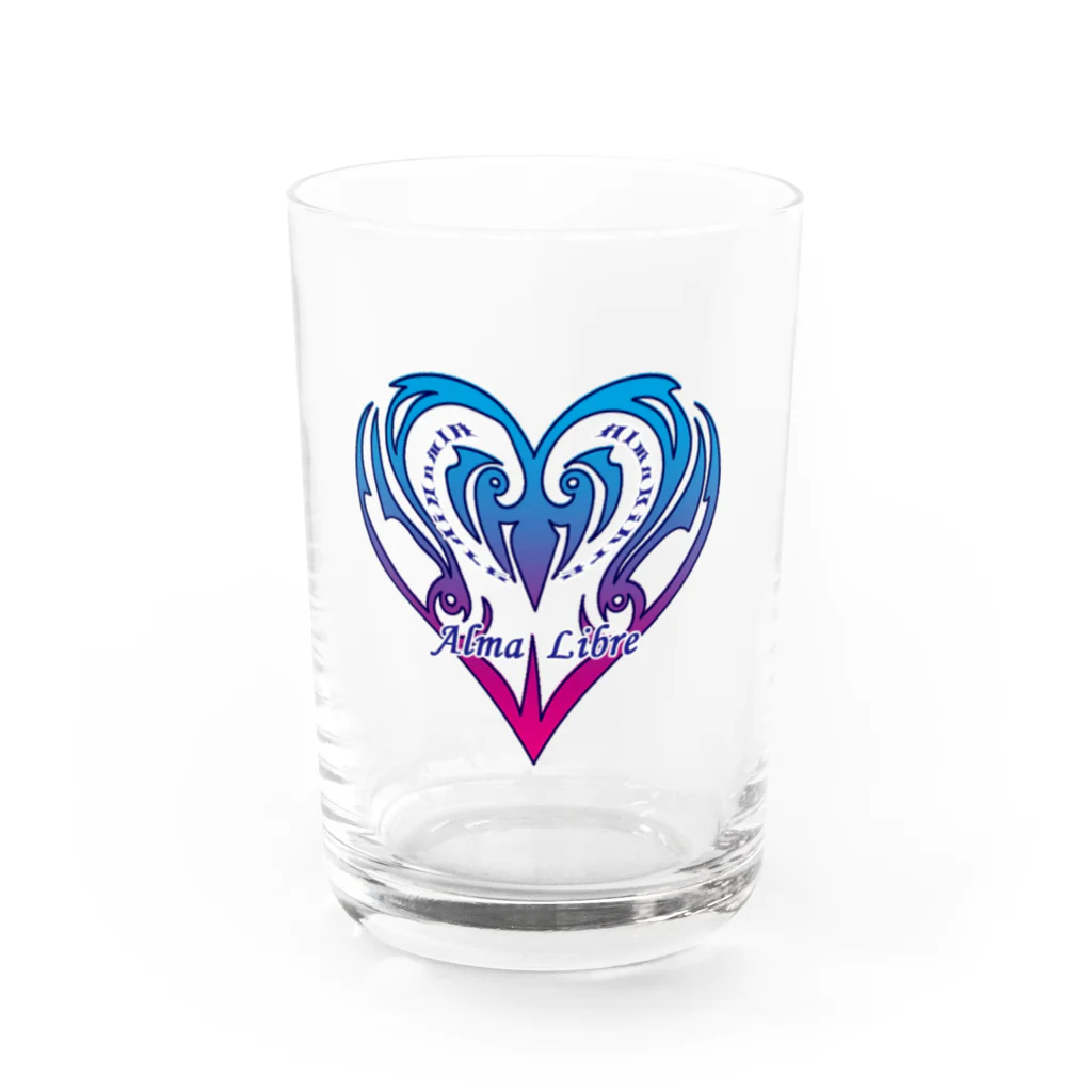 AlmaLibre電子売店suzuri店のアルマリブレロゴ Water Glass :front