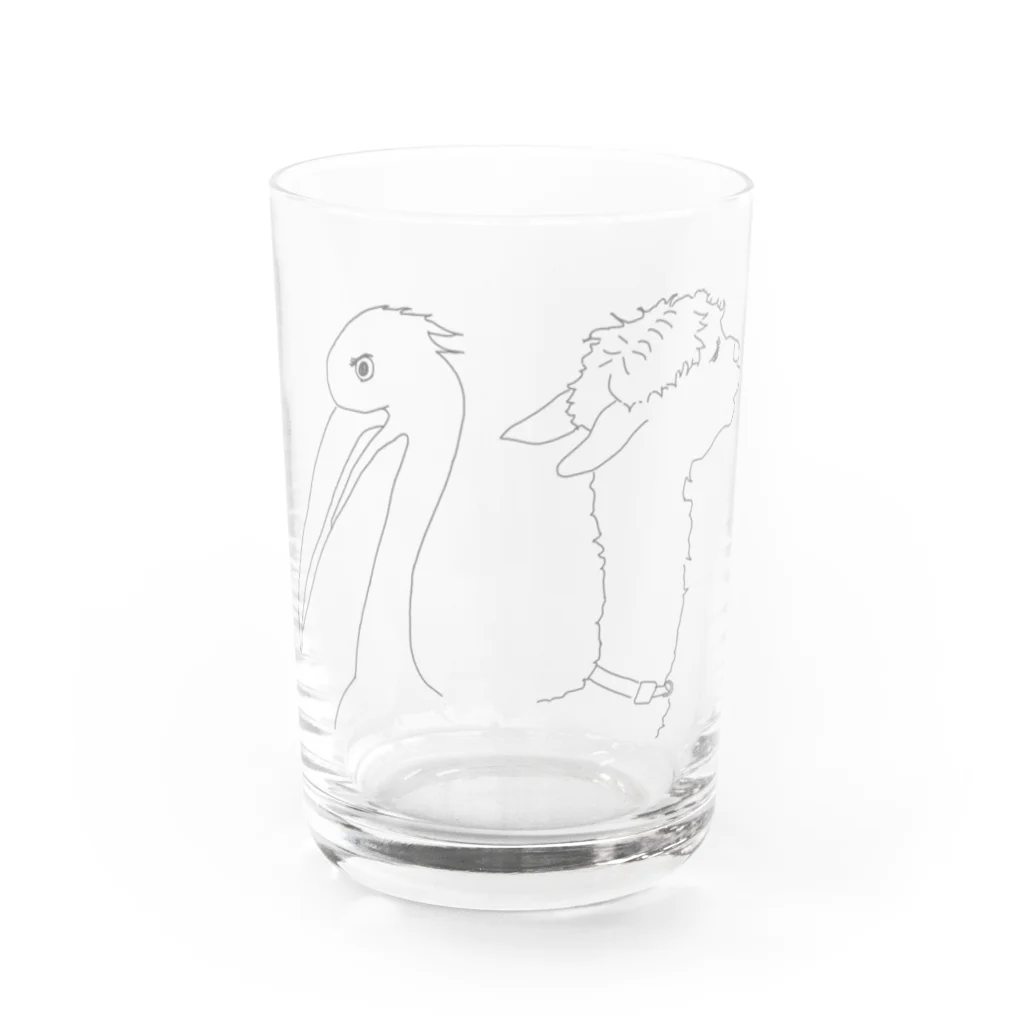 サブカルおはようじょやさんのひとつ屋根の下 Water Glass :front